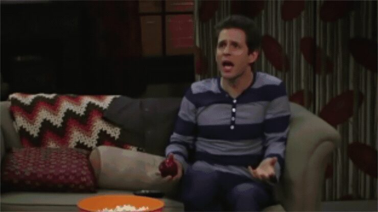 I'm not allowed to eat it with the skin - It's Always Sunny Gifs