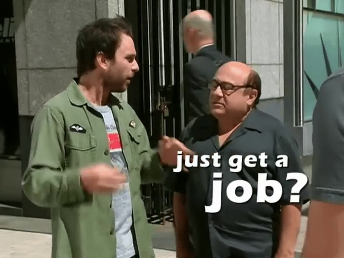 Good Jobby Robby get a jobbie - It's Always Sunny Gifs